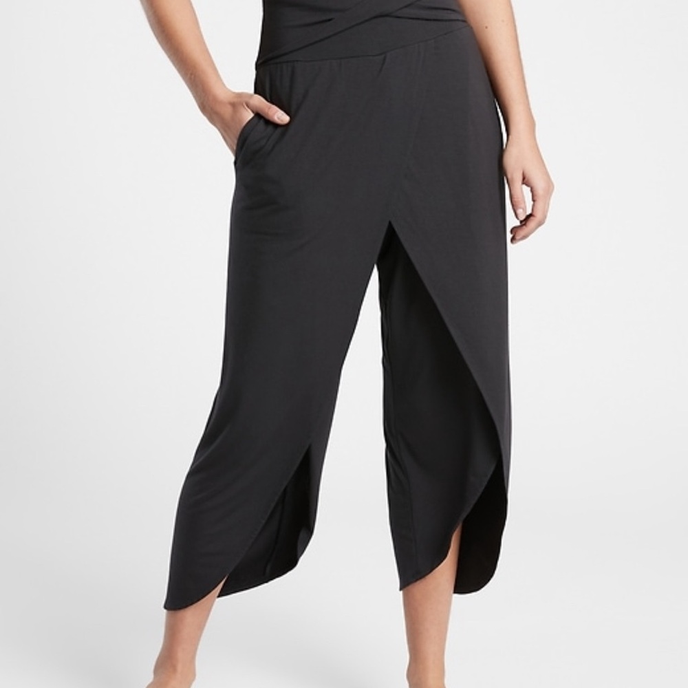 Athleta Black Wrap Pants
